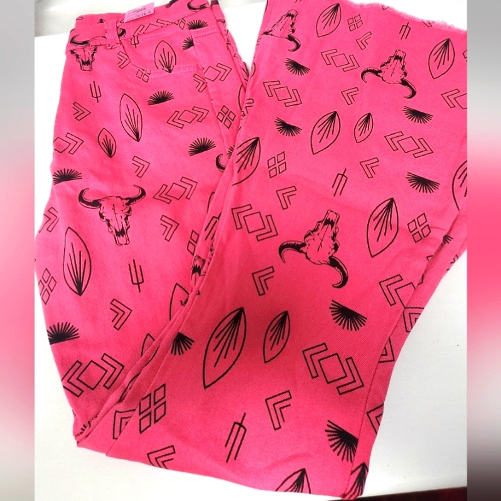 Pink Western Child Pants